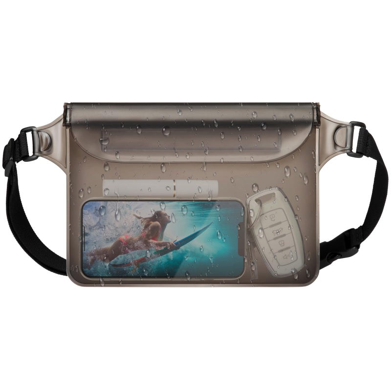 F-color Waterproof Fanny Pack - Waterproof Phone Pouch with Waist Strap - Cruise Essentials 2025 Must Haves Waterproof Pouch Dry Bag Keep Phone Valuables Safe for Beach Kayaking Boating Fishing - Image 1